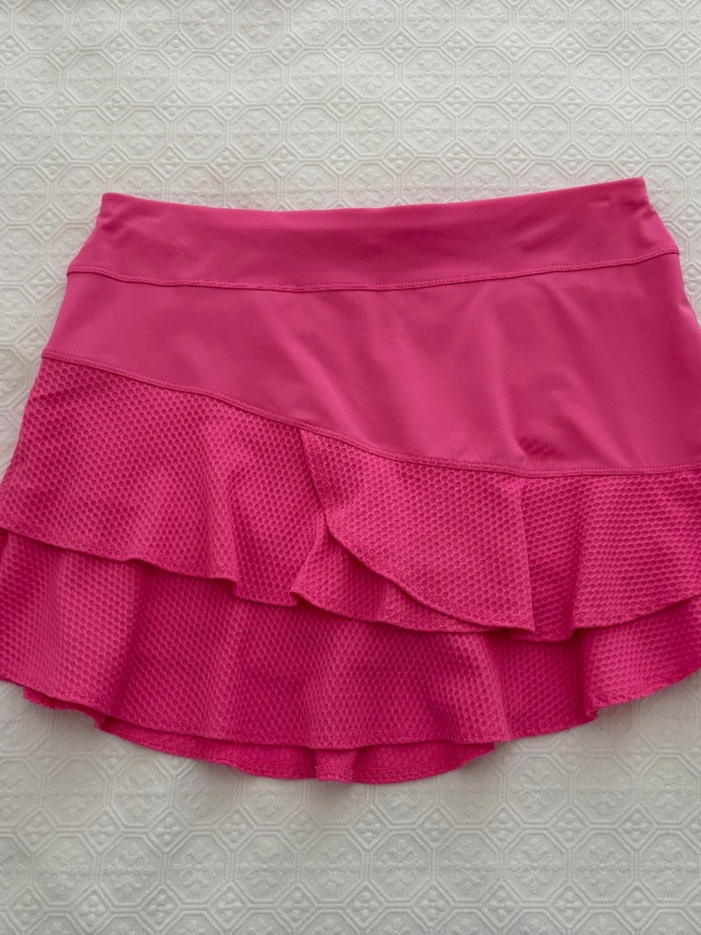 Lucky in Love Top Seed Skort Taffy Size L 15.5” Tennis Golf Skirt SPF 50